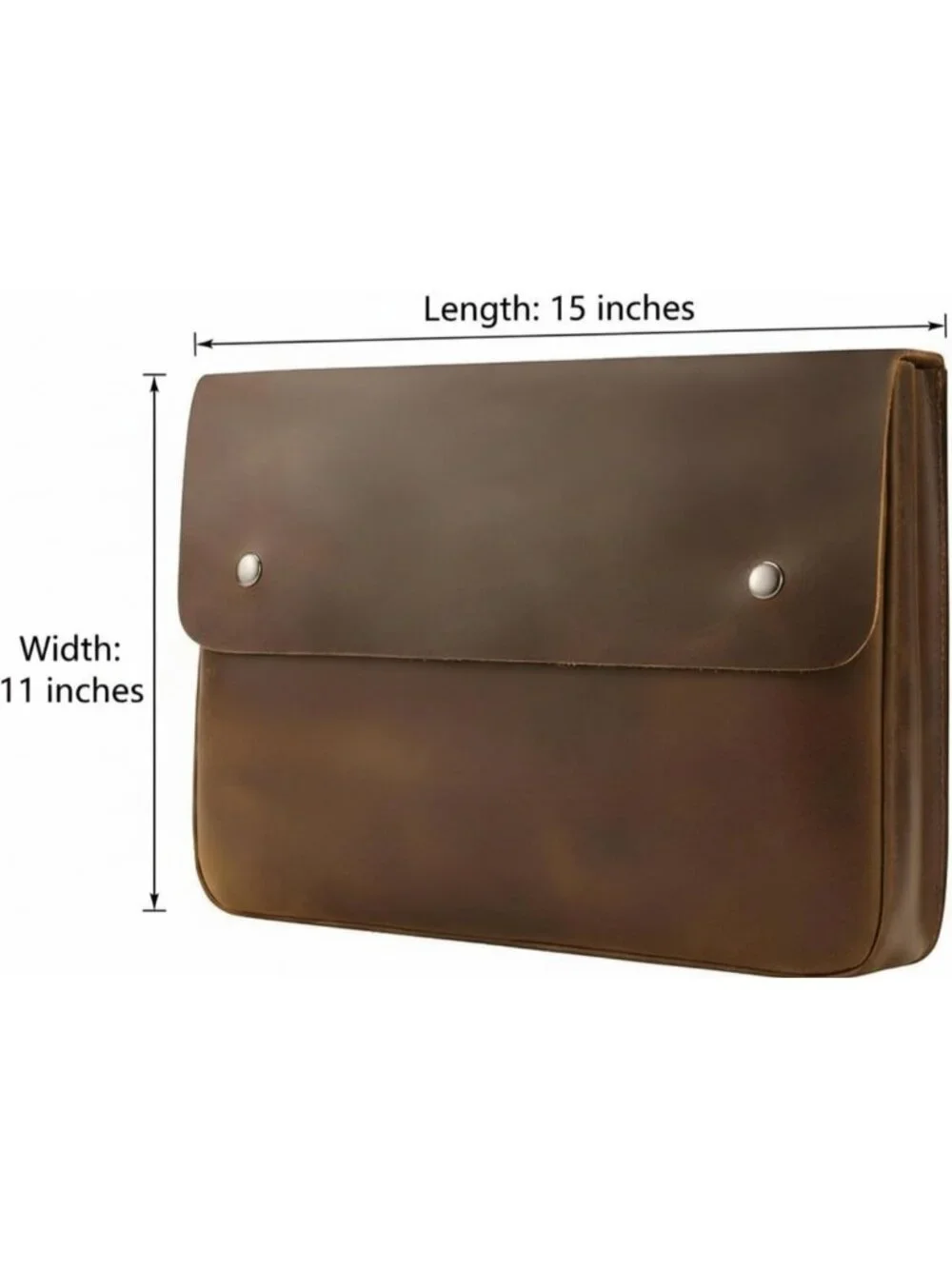 Spacious Leather Document Organizer & Portfolio Case for 13